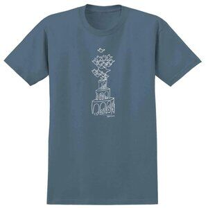 Krooked Skateboards Swarm Blue T-Shirt - Large